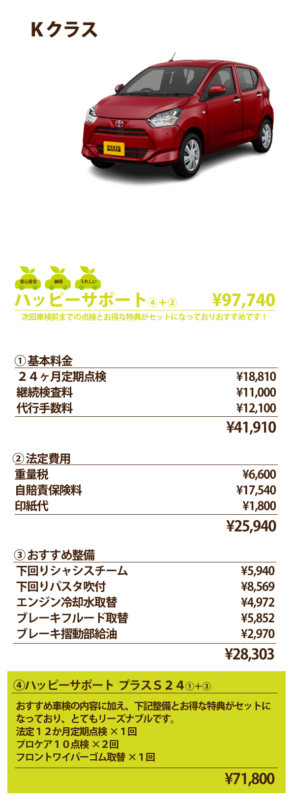 車検 | トヨタカローラ滋賀